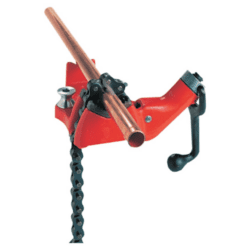 RIDGID Top Screw Bench Chain Vise, BC410A, 1/8 in - 4 in Pipe Cap