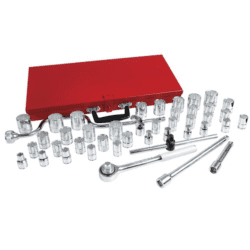 URREA Socket Set SAE/MET 1/2", 44PC