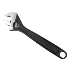 URREA Adjustable Wrench, Black Finish, 15"