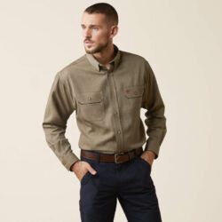 ARIAT FR Air Inherent Work Shirt -Khaki Heather