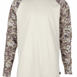 Forge Fr Men's Camo Crew Neck Long Sleeve T-shirt - Sand