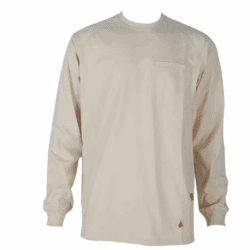 Forge Fr Men's Sand Crew Neck Light Weight Long Sleeve T-shirt