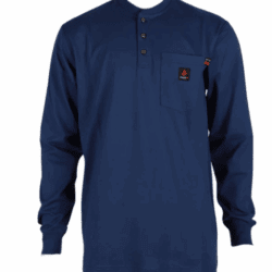 Forge Fr Men's Indigo Light Weight Henley Tee - Indigo