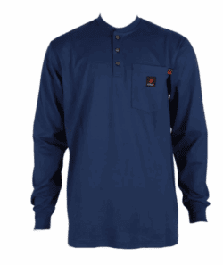 Forge Fr Men's Indigo Light Weight Henley Tee - Indigo