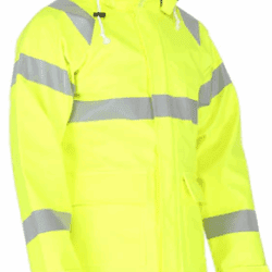 Forge Fr Men's Yellow Hi-Vis Rain Jacket